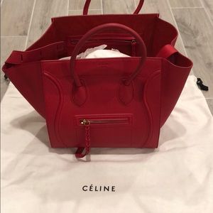 CELINE phantom bag leather tote bag